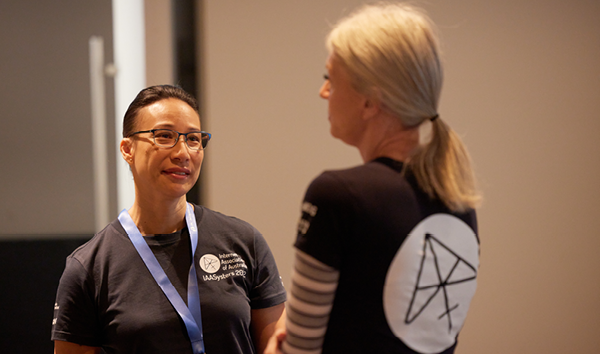 IAA staff members at an IAA event